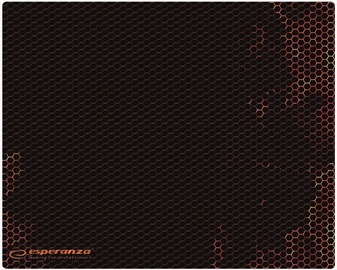 Коврик для мыши Esperanza, 30 см x 40 см x 0.3 см, черный/oранжевый
