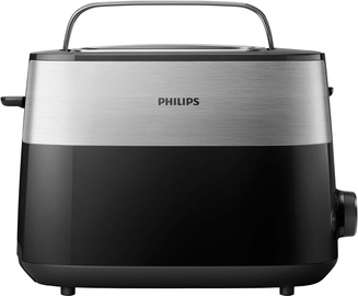 Тостер Philips Daily Collection HD2516/90, черный/нержавеющей стали