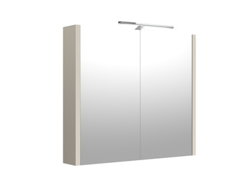 Spintelė su veidrodžiu Joy 75 cm kreminė su led