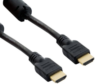 4World HDMI Cable Ferrite 7.5m Black