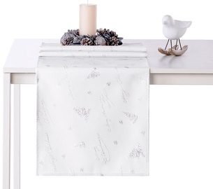 AmeliaHome Christmas Eve AH/HMD Tablecloth Silver 40x140cm