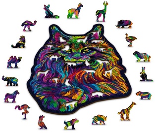3D пазл Wooden City Rainbow wild cat HE0039-M, 140 шт.
