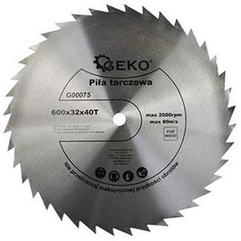 Geko Circular Saw Blade For Wood 600x32x40T