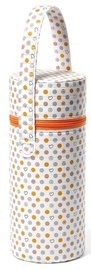 Термосумка BabyOno 604/02, белый/oранжевый, 9.5 см x 23.5 см