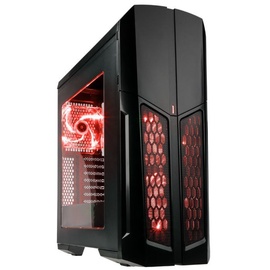 Kolink Vault Midi Tower Window Insulated Black/Red