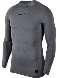 Nike Men's T-shirt Pro Top Compression LS 838077 091 Gray XL