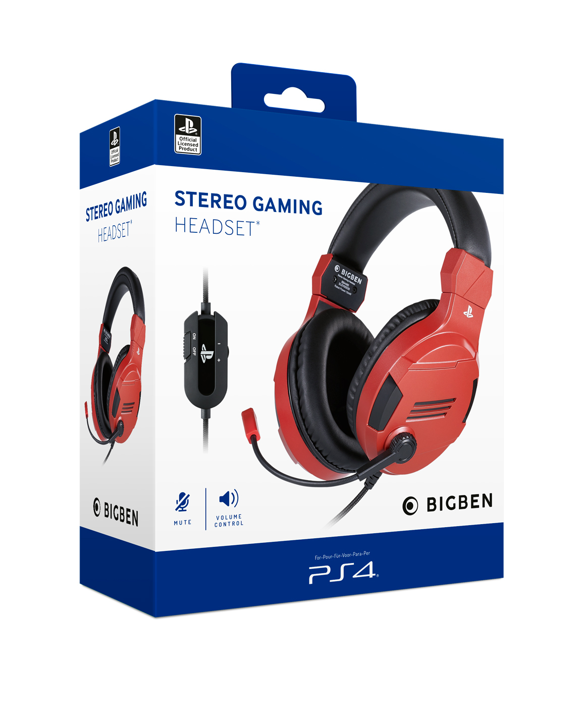 Ausinės Big Ben Stereo Gaming Headset V3 PS4/PS5, Wired, Black, žema kaina  - BIGBOX.LT