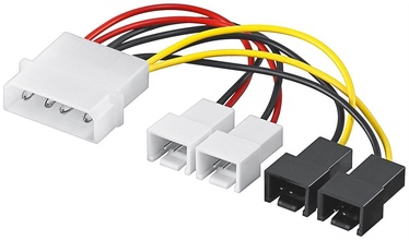 Goobay Power Cable Molex Male To Fan 2x12V+2x5V 0.15m