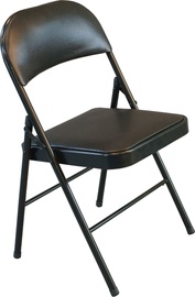 Apmeklētāju krēsls Home4you Picnic 09644, melna, 47.5 cm x 48 cm x 79 cm