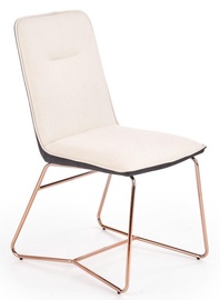 Ēdamistabas krēsls Halmar K390 Cream/Dark Grey/Gold, 1 gab.