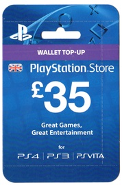 Членская карта Sony PSN Card 35 GBP UK PSN IDs Only