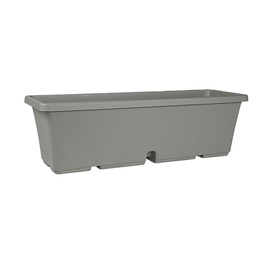 Puķu pods Domoletti TBTISB40-125, plastmasa, 40 cm, Ø 17 cm, pelēka