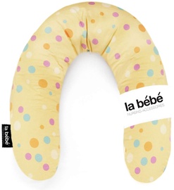 La Bebe Rich Cotton Nursing Maternity Pillow 30x104cm Yellow Dots 111357