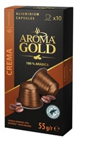 Kavos kapsulės Aroma Gold, 0.055 kg, 10 vnt.