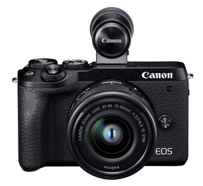 Canon EOS M6 Mark II + EF-M 15-45mm + EVF-DC2 Black