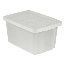 Mantu kaste Curver Essentials, 45 l, caurspīdīga/balta, 400 x 5700 x 300 mm