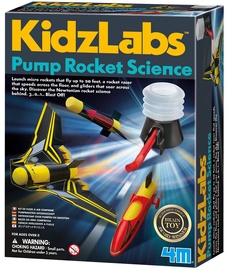 Žaislinis dinaminio mokslo rinkinys 4M KidzLabs Pump Rocket Science