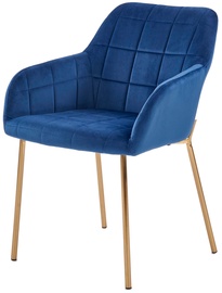 Стул для столовой Halmar K306 Dark Blue/Gold