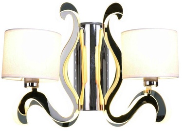 Candellux Ambrosia 2X40W E14 12.3W LED Chrome Wall Lamp