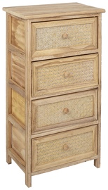 Home4you Shelf Cupra With 4 Baskets Brown