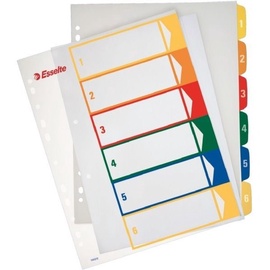 Esselte Document Divider Book 10 Colors Maxi+