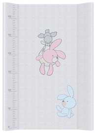 Ceba Baby Hard Changing Mat Short Bunnies grey