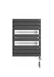 Электрический полотенцесушитель Terma Warp T Bold, серый, 500 мм x 655 мм