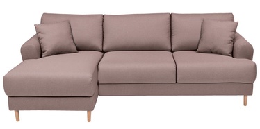 Black Red White Corner Sofa Mori Left Pink