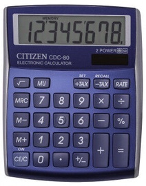 Kalkulators Citizen CDC-80BLWB, zila
