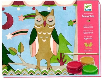 Djeco Stop Gouaches Aikos Animals Art By Numbers