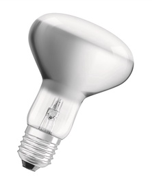 Лампочка Osram Галогеновая, теплый белый, E27, 57 Вт, 370 лм