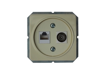 Ligzda Vilma Electric PC/TV TVL/KLRJ45-15E2-02V Socket Ivory