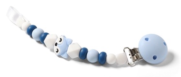 Держатель для соски BabyOno Dummy Ribbon White/Blue, синий/белый