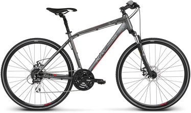 Велосипед кроссовый Kross Evado 4.0, 28 ″, 23" рама, красный/серый