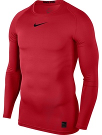 Nike Men's T-shirt Pro Top Compression LS 838077 657 Red 2XL
