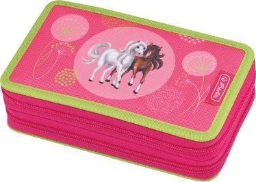 Herlitz Double Pencil Case 23Pcs Spring Horses