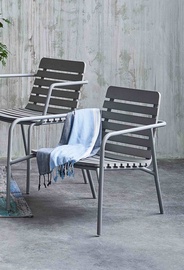 Dārza krēsls Masterjero Natūralios gamtos dvelksmas, pelēka, 75.5 cm x 68 cm x 68.5 cm