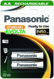 Panasonic Evolta P-6E rechargeable battery 2 x AA 2450mAh
