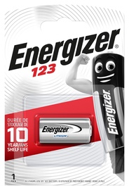 Baterijas Energizer EN123B1, CR123A, 3 V, 1 gab.