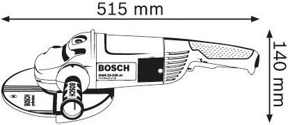 Ketaslõikur Bosch GWS 22-230 JH, 2200 W