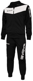 Спортивный костюм, мужские Givova Visa, белый/черный, XL
