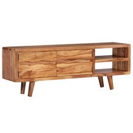 TV-laud VLX Solid Acacia Wood 244973, pruun, 1170 mm x 300 mm x 400 mm