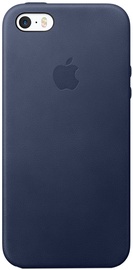 Apple Leather Back Case For iPhone SE Blue