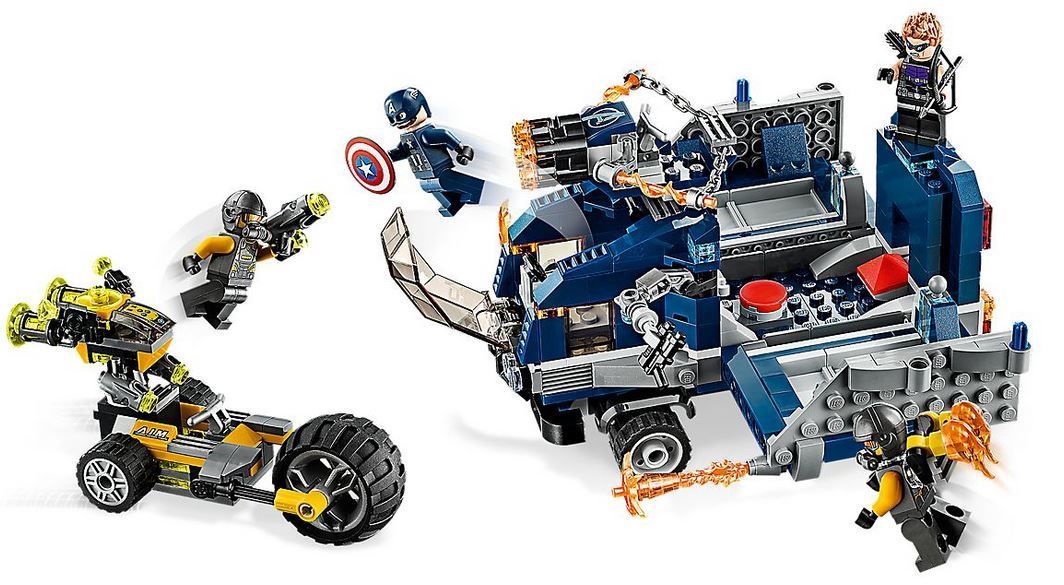 lego super heroes avengers truck takedown 76143