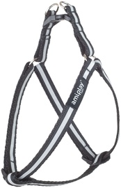 Koerte traksid Amiplay Shine, must, 300 - 550 mm x 15 mm, 30-55