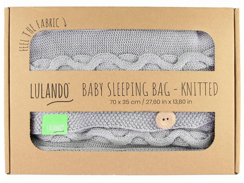 Детский спальный мешок Lulando Knitted Knitted, серый