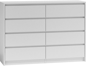 Top E Shop Karo K8 Chest of 8 Drawers White 140cm