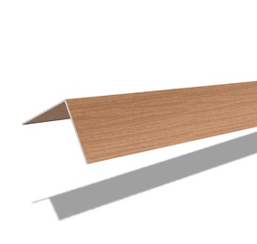 PVC līste C40/231, 40x40x2700mm, dižskabārdis