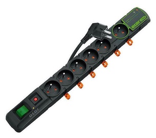 Acar Surge Protector Eco 6 Outlet Black 1.5m