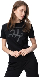 Audimas Womens Short Sleeve Tee Black Printed S